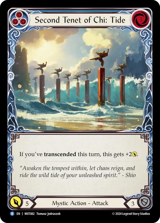 Second Tenet of Chi: Tide [MST082] (Part the Mistveil)  Rainbow Foil | Chromatic Games