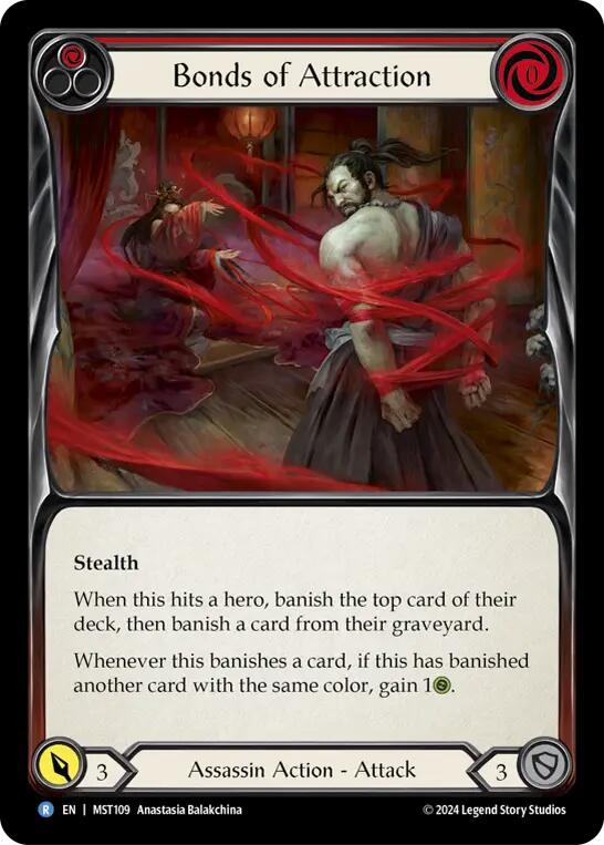 Bonds of Attraction (Red) [MST109] (Part the Mistveil)  Rainbow Foil | Chromatic Games