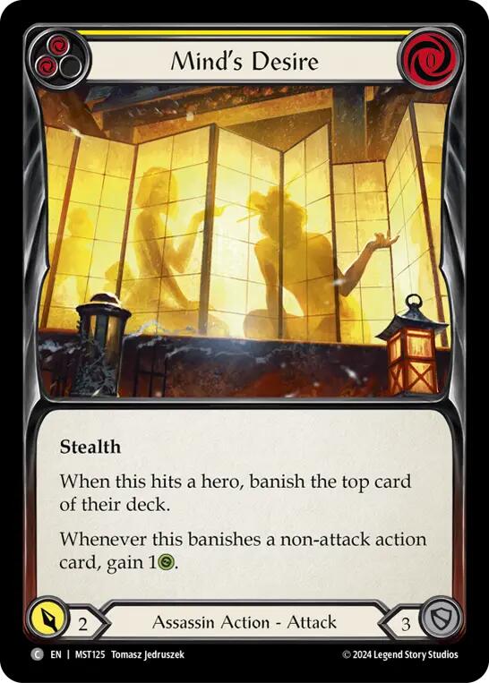 Mind's Desire (Yellow) [MST125] (Part the Mistveil) | Chromatic Games