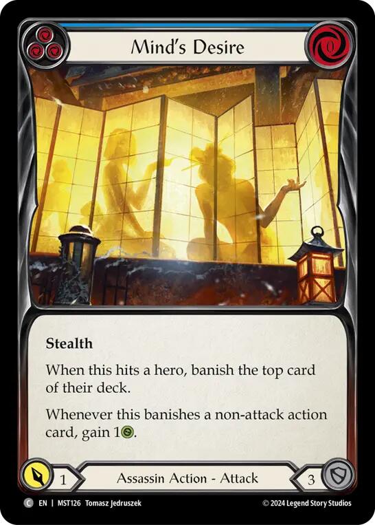 Mind's Desire (Blue) [MST126] (Part the Mistveil) | Chromatic Games