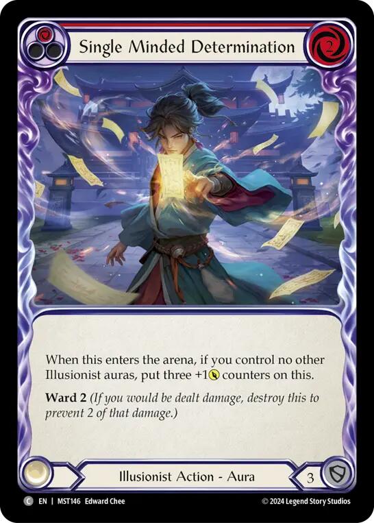 Single Minded Determination (Red) [MST146] (Part the Mistveil) | Chromatic Games