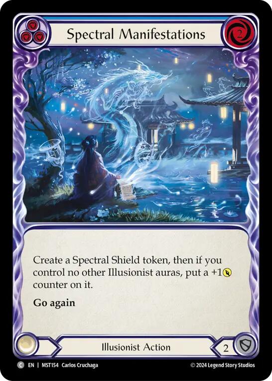 Spectral Manifestations (Blue) [MST154] (Part the Mistveil)  Rainbow Foil | Chromatic Games