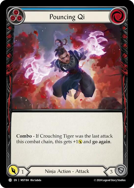 Pouncing Qi (Blue) [MST184] (Part the Mistveil) | Chromatic Games