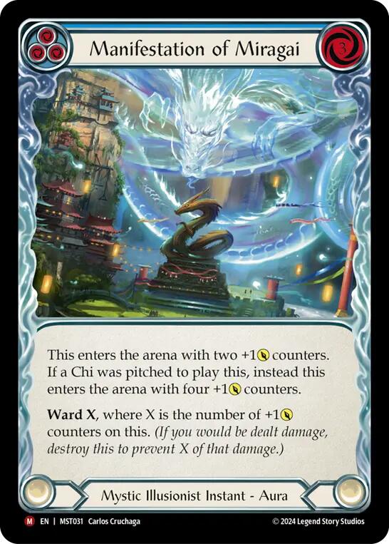 Manifestation of Miragai [MST031] (Part the Mistveil)  Rainbow Foil | Chromatic Games