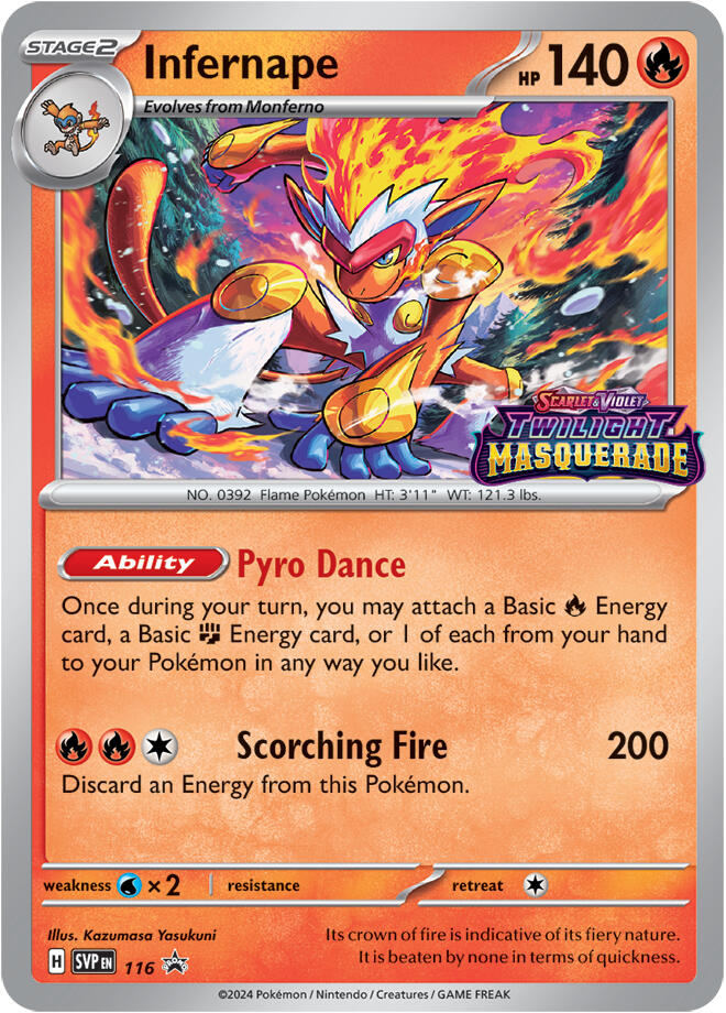 Infernape (116) [Scarlet & Violet: Black Star Promos] | Chromatic Games