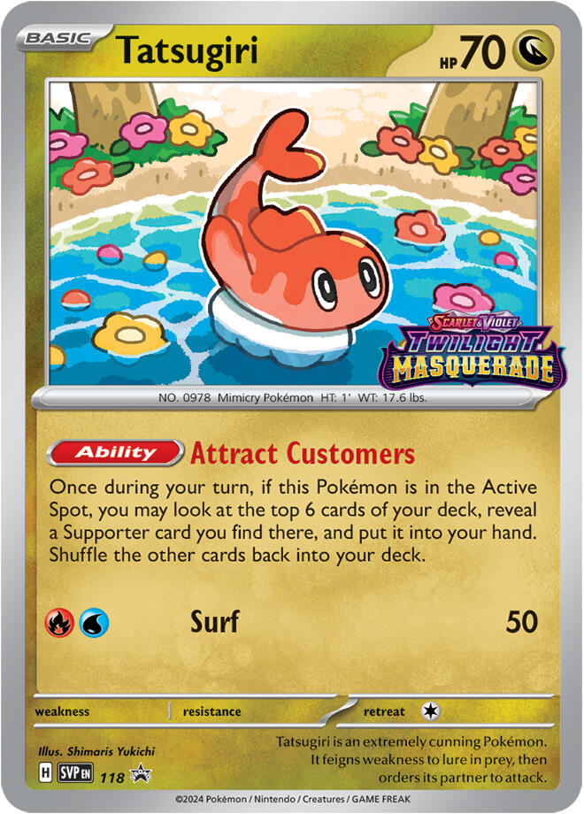 Tatsugiri (118) [Scarlet & Violet: Black Star Promos] | Chromatic Games