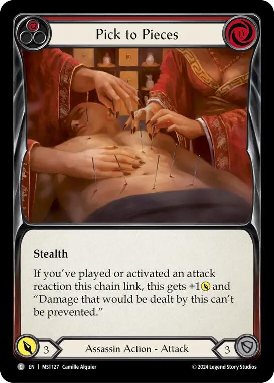 Pick to Pieces (Red) [MST127] (Part the Mistveil)  Rainbow Foil | Chromatic Games