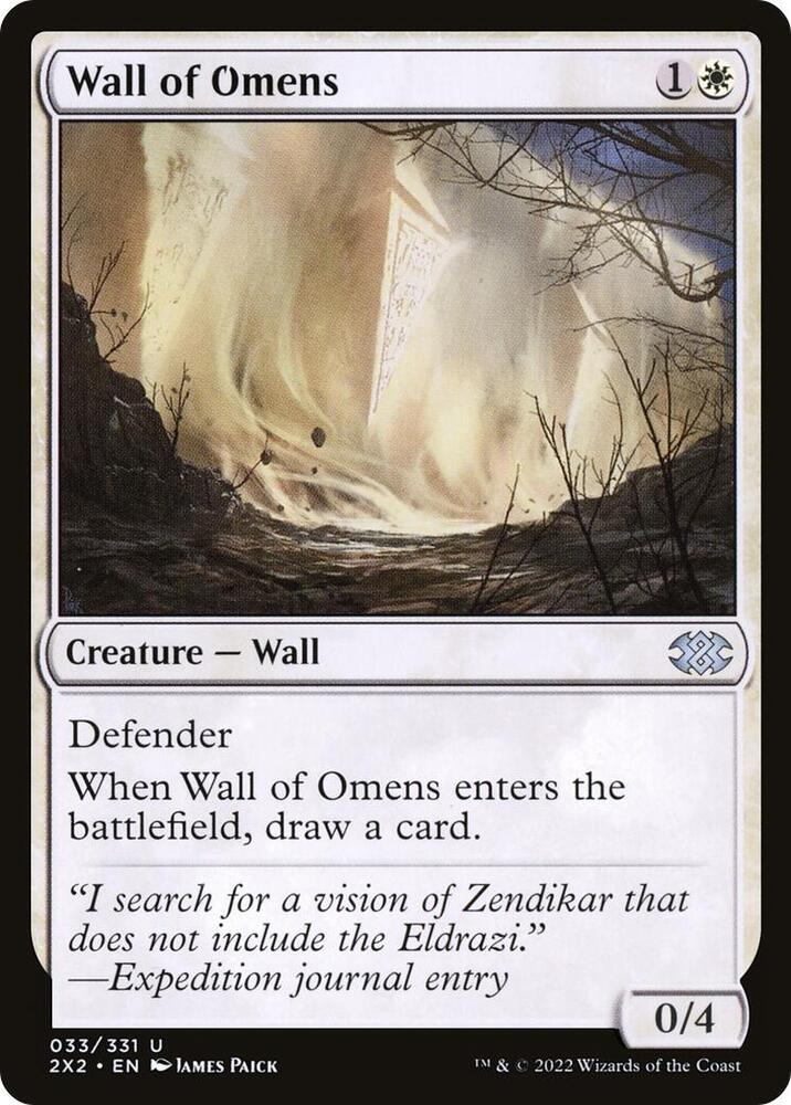 Wall of Omens 33 (Double Masters 2022)  - Foil | Chromatic Games