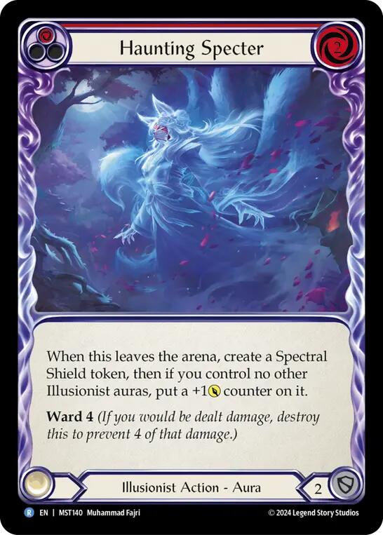 Haunting Specter (Red) [MST140] (Part the Mistveil) | Chromatic Games