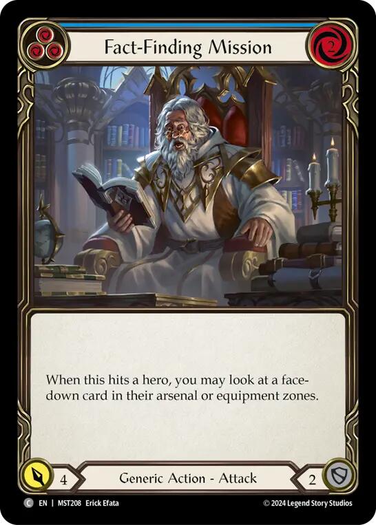 Fact-Finding Mission (Blue) [MST208] (Part the Mistveil)  Rainbow Foil | Chromatic Games