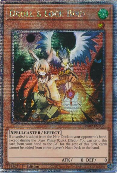 Droll & Lock Bird (Quarter Century Secret Rare) [RA02-EN006] Quarter Century Secret Rare | Chromatic Games