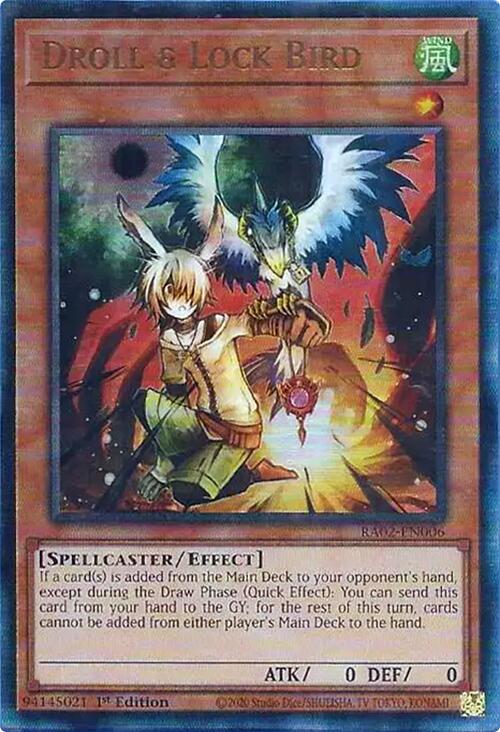 Droll & Lock Bird (PUR) [RA02-EN006] Prismatic Ultimate Rare | Chromatic Games