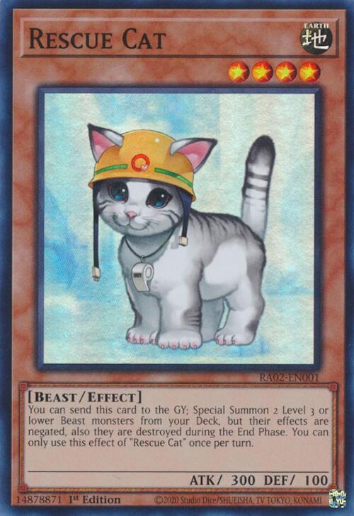 Rescue Cat [RA02-EN001] Super Rare | Chromatic Games