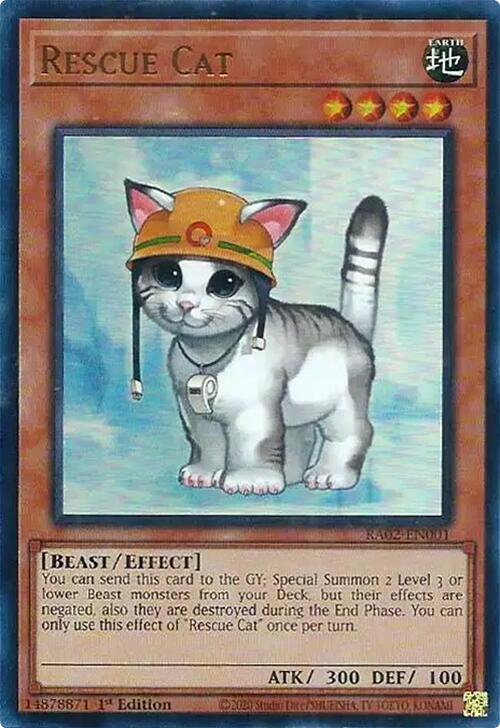 Rescue Cat (UR) [RA02-EN001] Ultra Rare | Chromatic Games