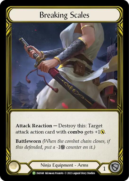 Breaking Scales (Golden) [FAB148] (Promo)  Cold Foil | Chromatic Games