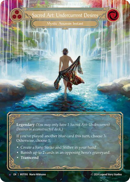 Sacred Art: Undercurrent Desires [MST010] (Part the Mistveil)  Cold Foil | Chromatic Games