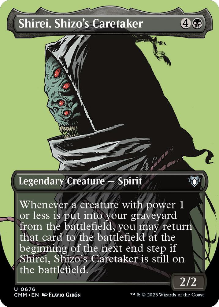 Shirei, Shizo's Caretaker 676/451 (Commander Masters)  - Borderless | Chromatic Games