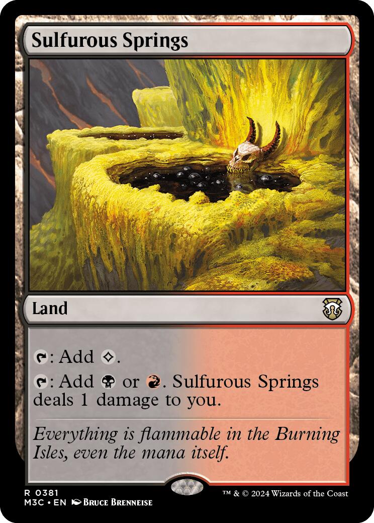 Sulfurous Springs [Modern Horizons 3 Commander] | Chromatic Games