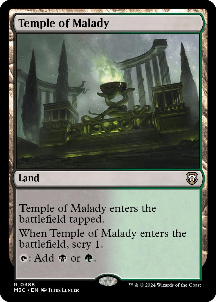 Temple of Malady [Modern Horizons 3 Commander] | Chromatic Games