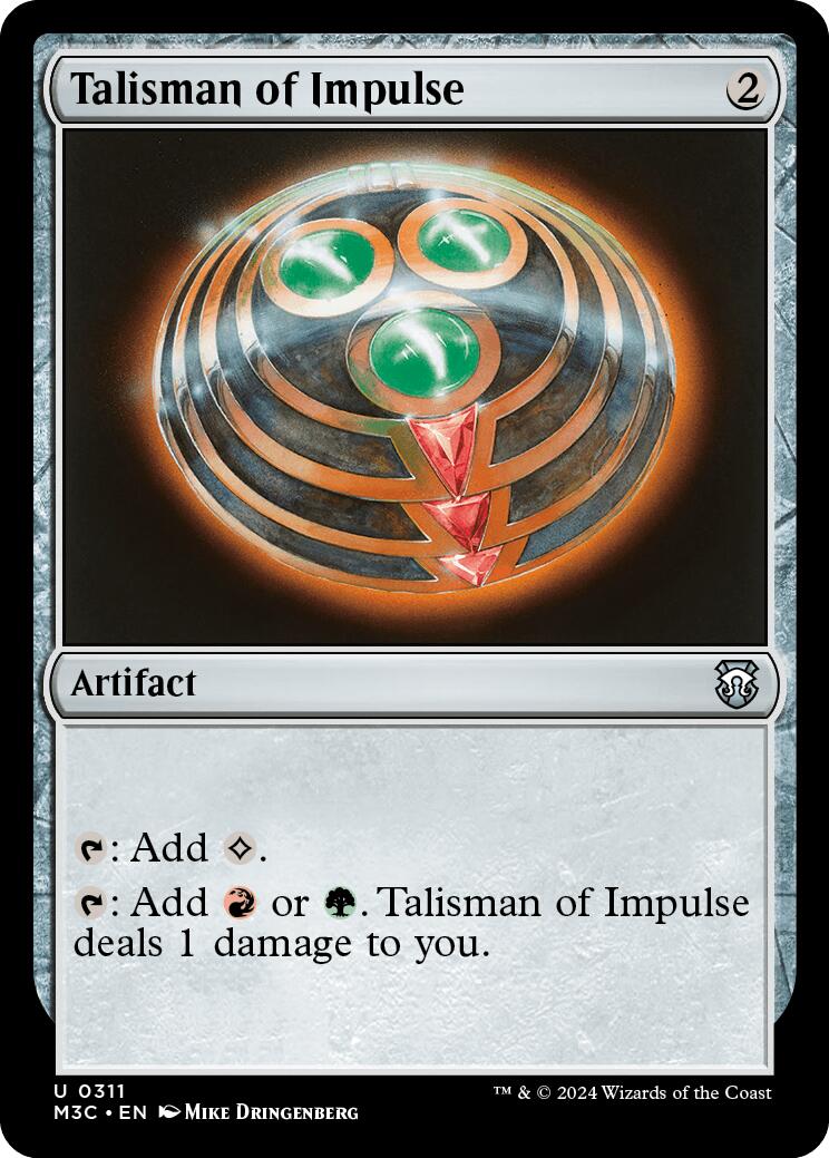 Talisman of Impulse [Modern Horizons 3 Commander] | Chromatic Games