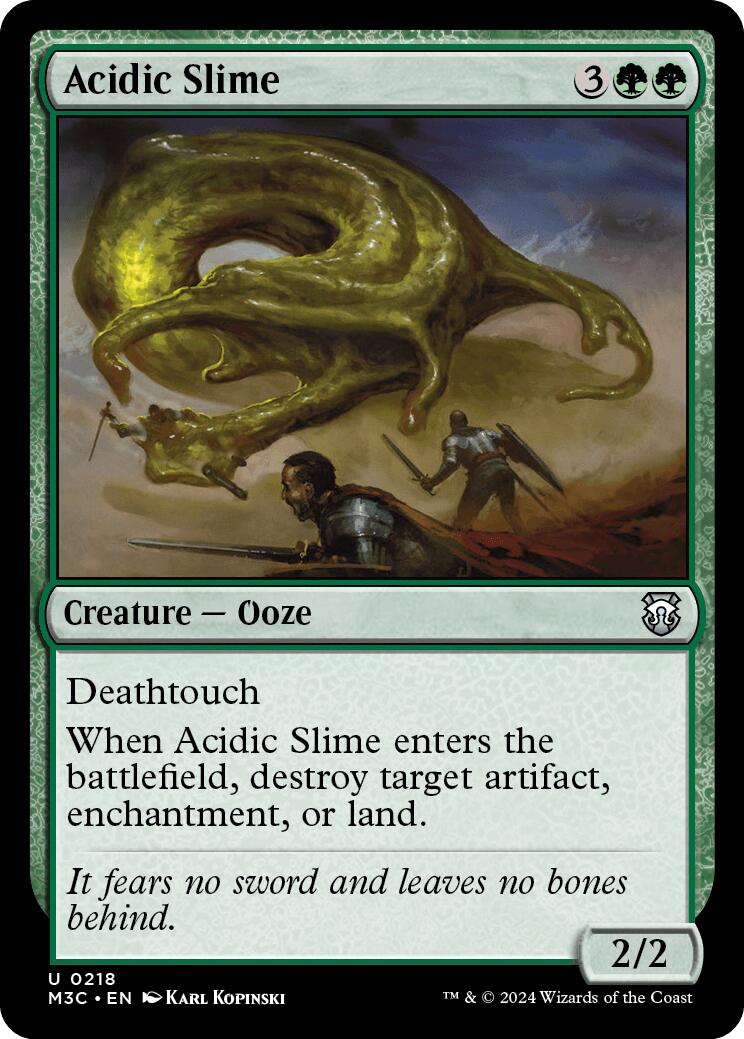 Acidic Slime [Modern Horizons 3 Commander] | Chromatic Games