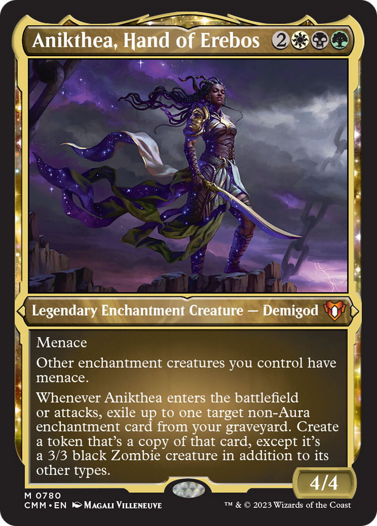 Anikthea, Hand of Erebos (Display Commander) (Foil Etched) [Commander Masters] | Chromatic Games