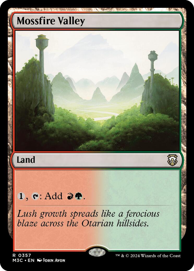 Mossfire Valley [Modern Horizons 3 Commander] | Chromatic Games