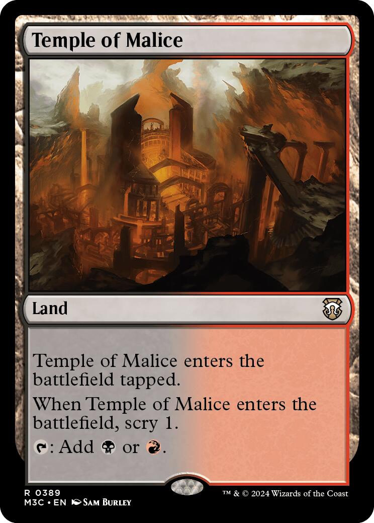 Temple of Malice [Modern Horizons 3 Commander] | Chromatic Games