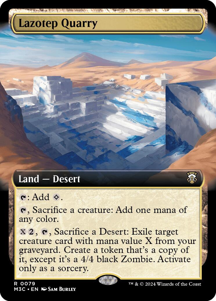 Lazotep Quarry (Extended Art) (Ripple Foil) [Modern Horizons 3 Commander] | Chromatic Games