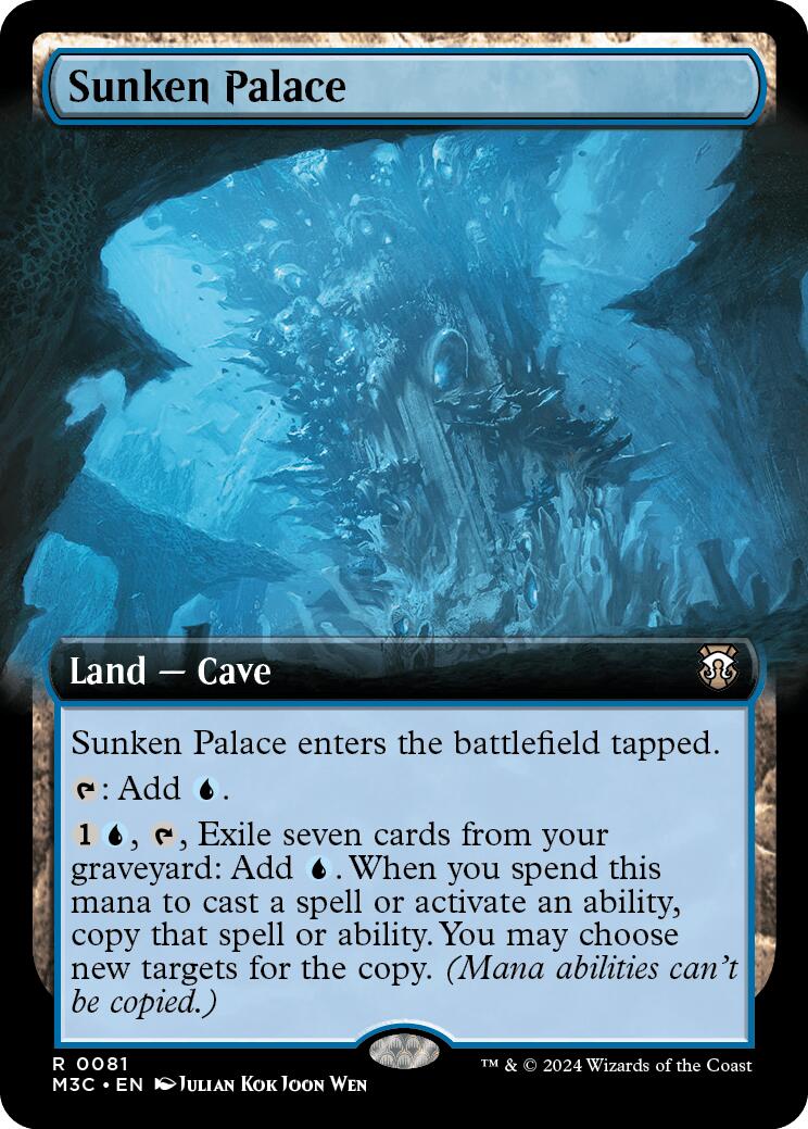 Sunken Palace (Extended Art) (Ripple Foil) [Modern Horizons 3 Commander] | Chromatic Games
