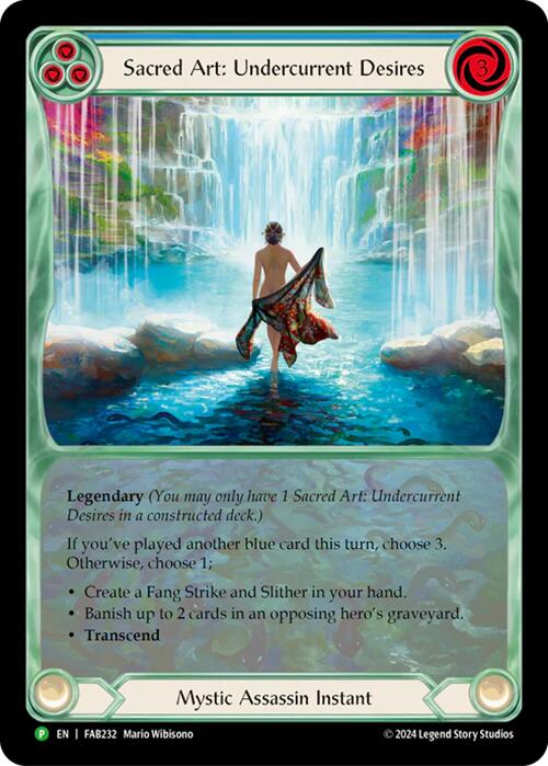 Sacred Art: Undercurrent Desires [FAB232] (Promo)  Rainbow Foil | Chromatic Games