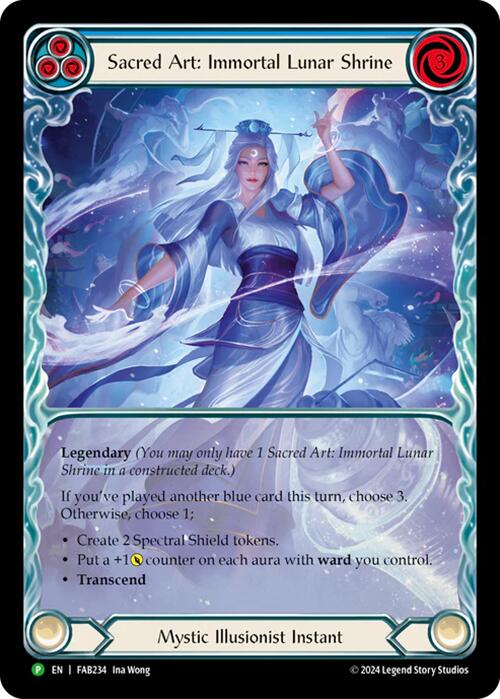 Sacred Art: Immortal Lunar Shrine [FAB234] (Promo)  Rainbow Foil | Chromatic Games