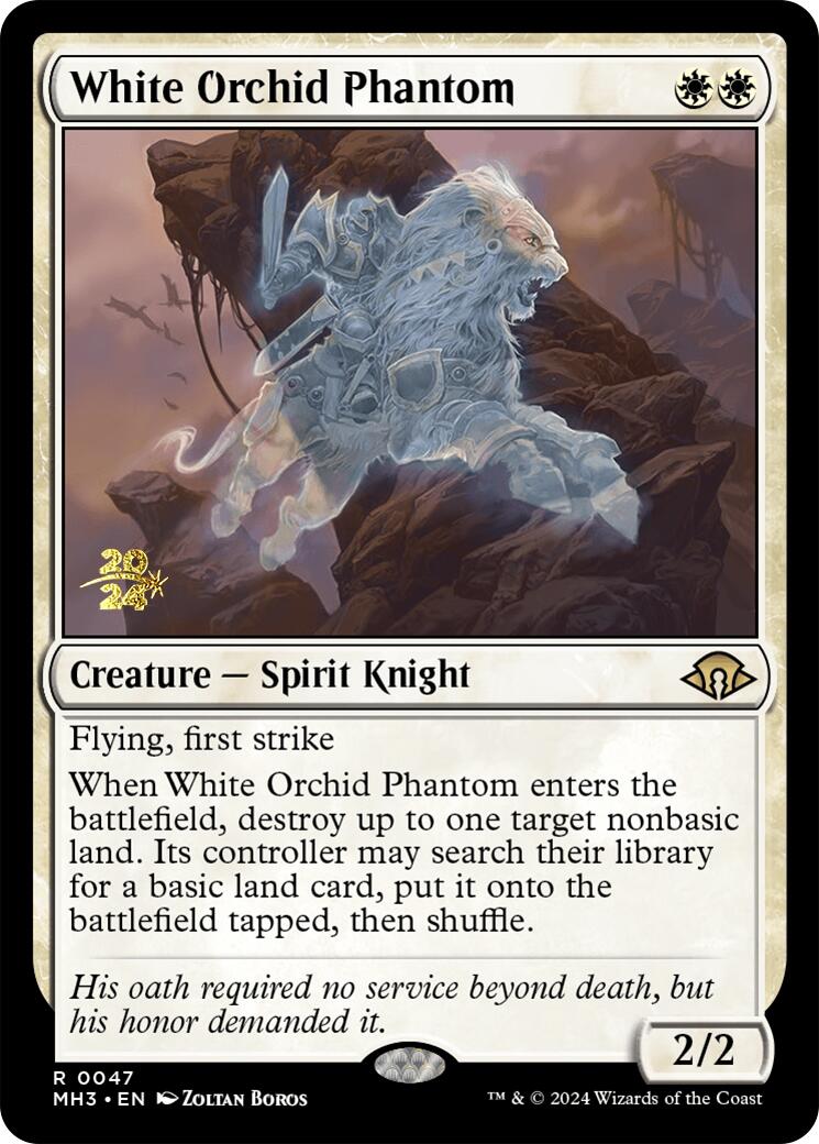 White Orchid Phantom [Modern Horizons 3 Prerelease Promos] | Chromatic Games