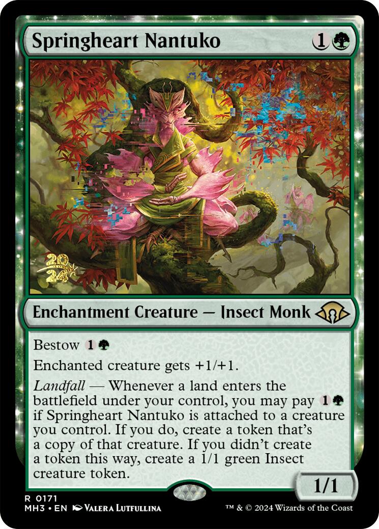 Springheart Nantuko [Modern Horizons 3 Prerelease Promos] | Chromatic Games