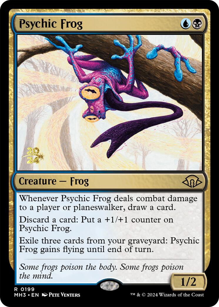 Psychic Frog [Modern Horizons 3 Prerelease Promos] | Chromatic Games