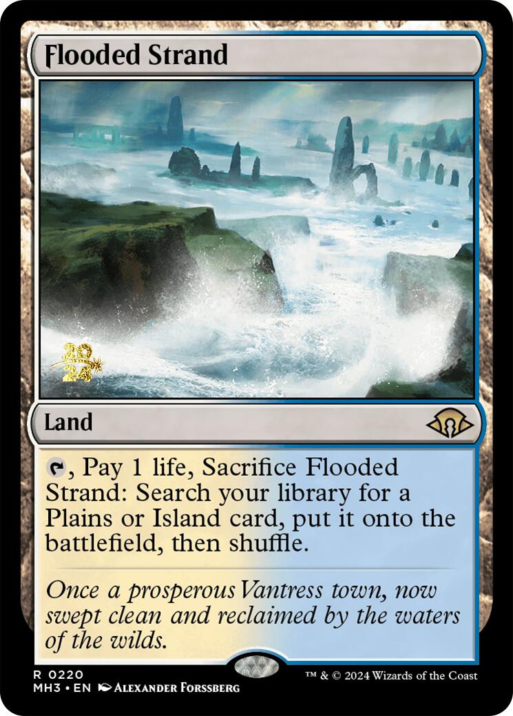 Flooded Strand [Modern Horizons 3 Prerelease Promos] | Chromatic Games