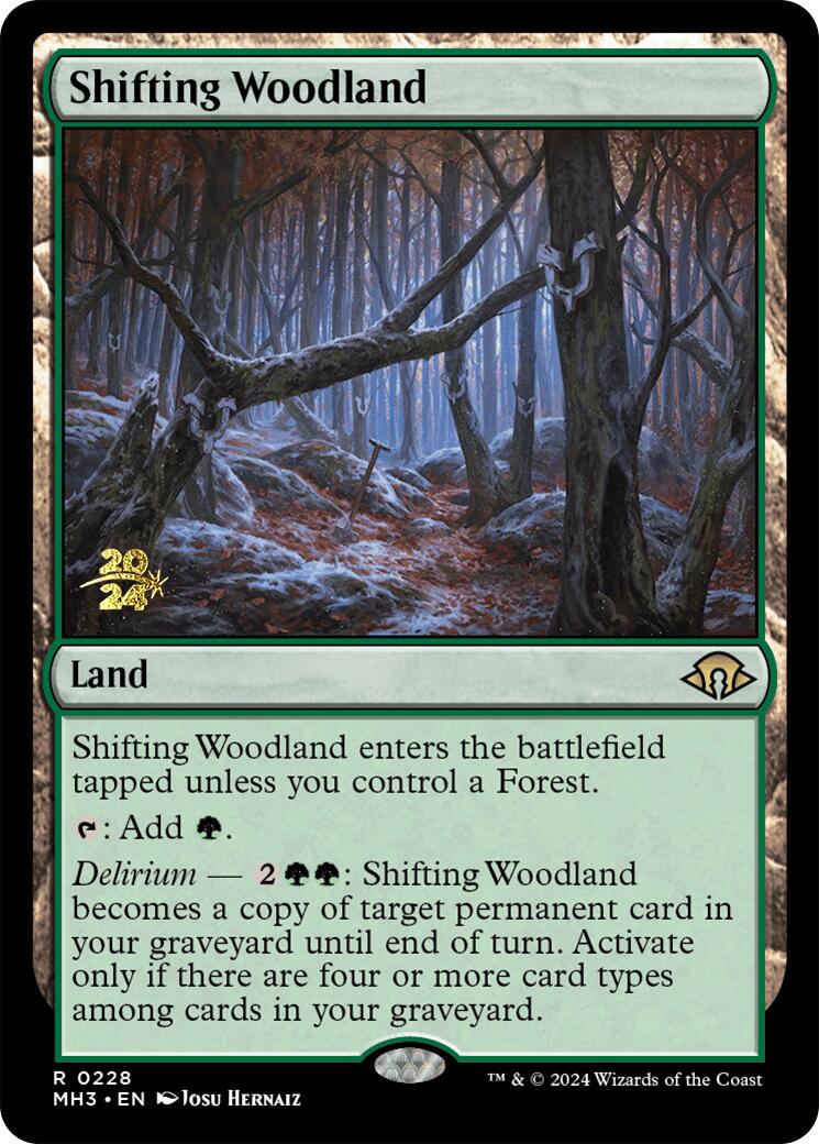 Shifting Woodland [Modern Horizons 3 Prerelease Promos] | Chromatic Games