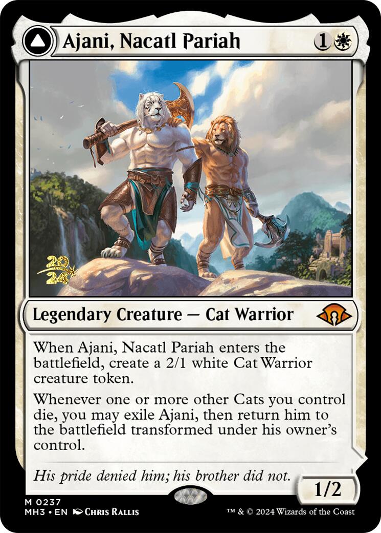 Ajani, Nacatl Pariah [Modern Horizons 3 Prerelease Promos] | Chromatic Games