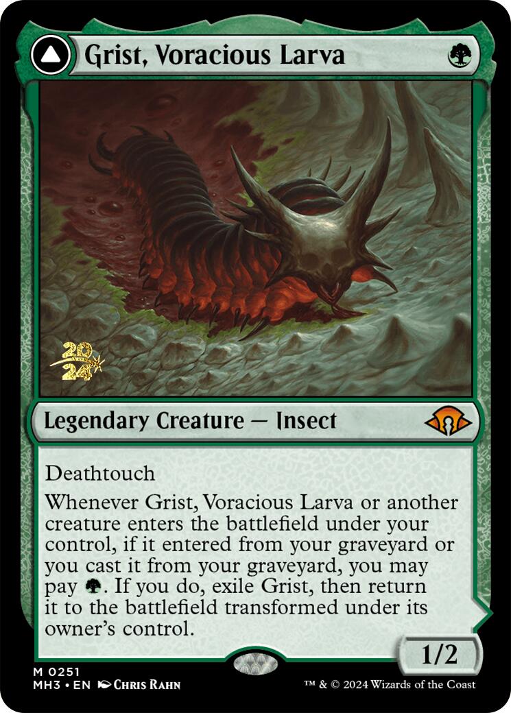 Grist, Voracious Larva [Modern Horizons 3 Prerelease Promos] | Chromatic Games