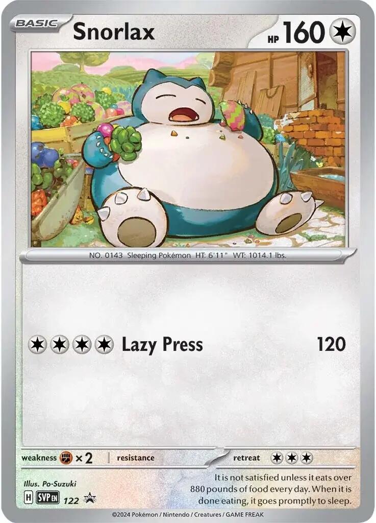 Snorlax (122) [Scarlet & Violet: Black Star Promos] | Chromatic Games