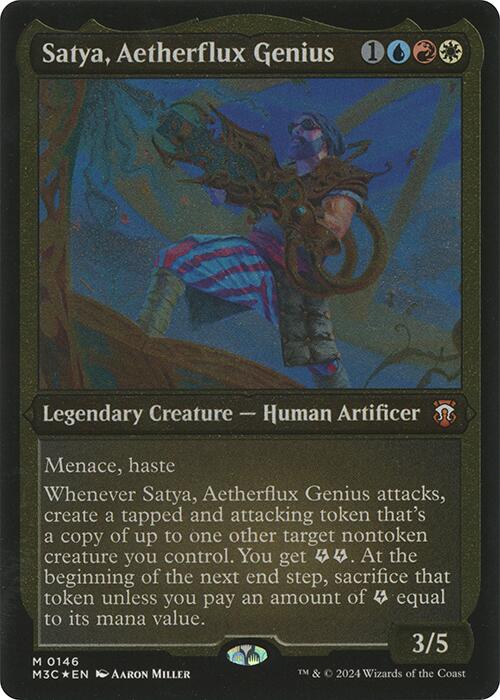 Satya, Aetherflux Genius (Display Commander) [Modern Horizons 3 Commander] | Chromatic Games