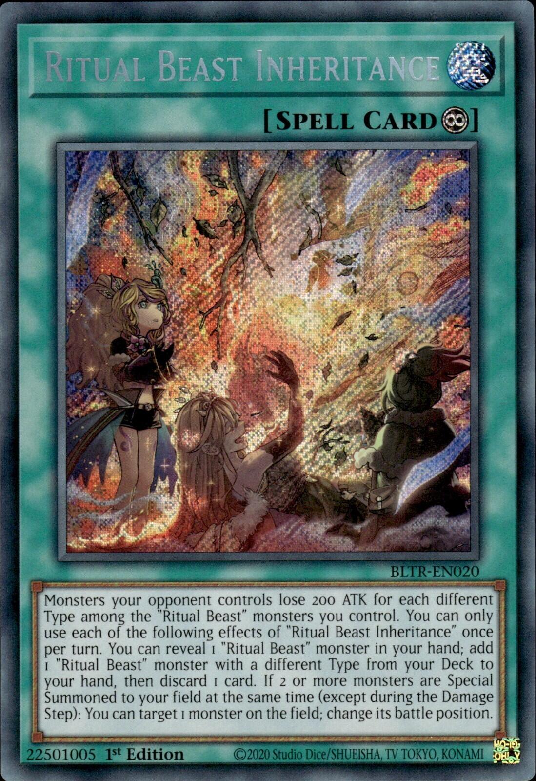 Ritual Beast Inheritance [BLTR-EN020] Secret Rare | Chromatic Games