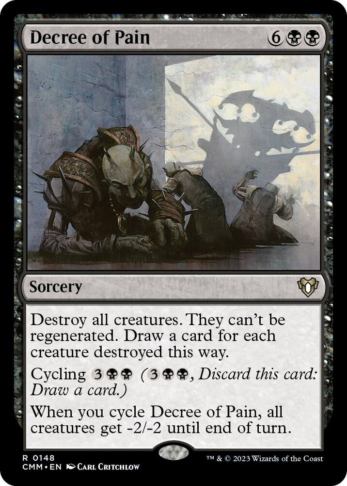 Decree of Pain 148/451 (Commander Masters)  - Foil | Chromatic Games