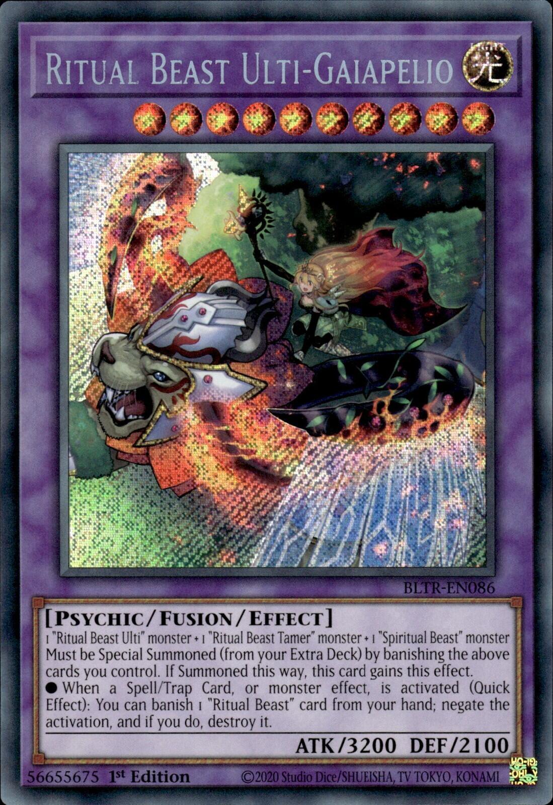 Ritual Beast Ulti-Gaiapelio [BLTR-EN086] Secret Rare | Chromatic Games