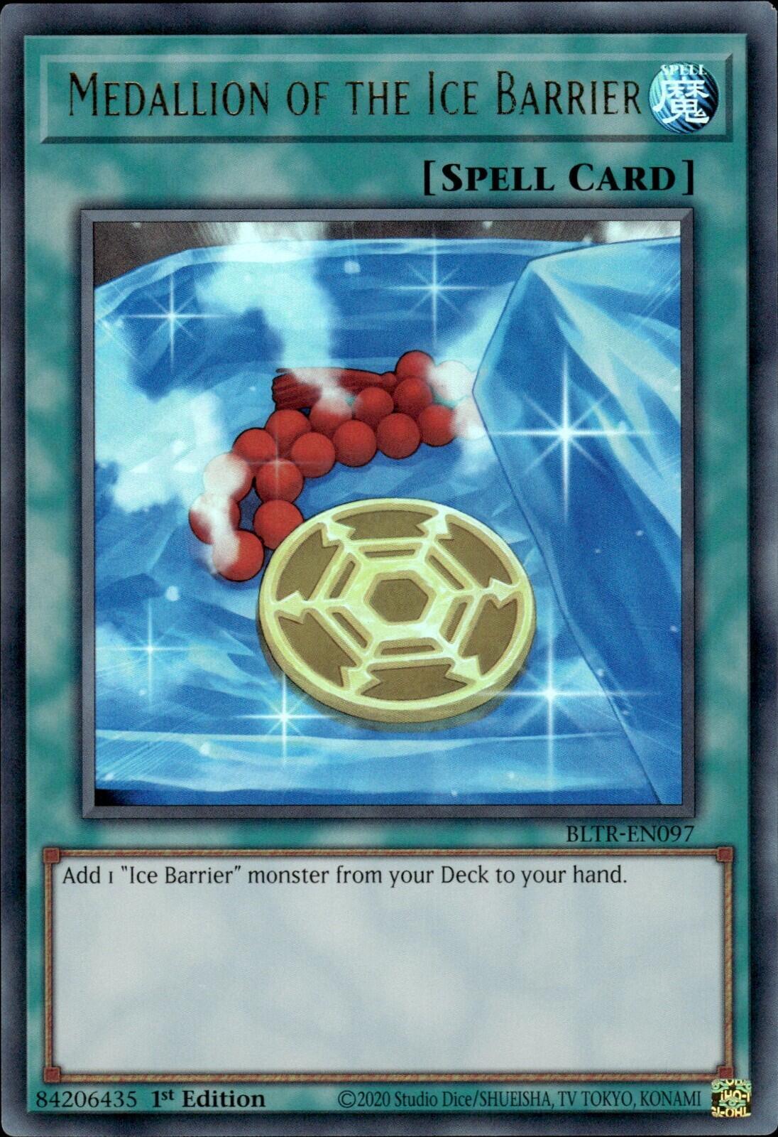 Medallion of the Ice Barrier [BLTR-EN097] Ultra Rare | Chromatic Games