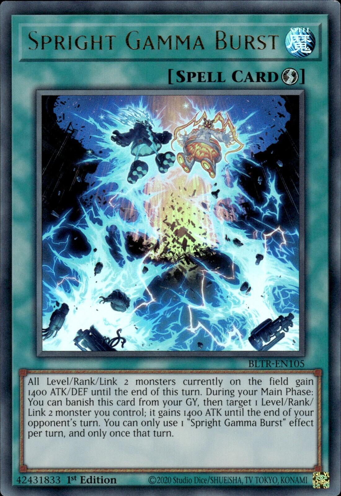Spright Gamma Burst [BLTR-EN105] Ultra Rare | Chromatic Games