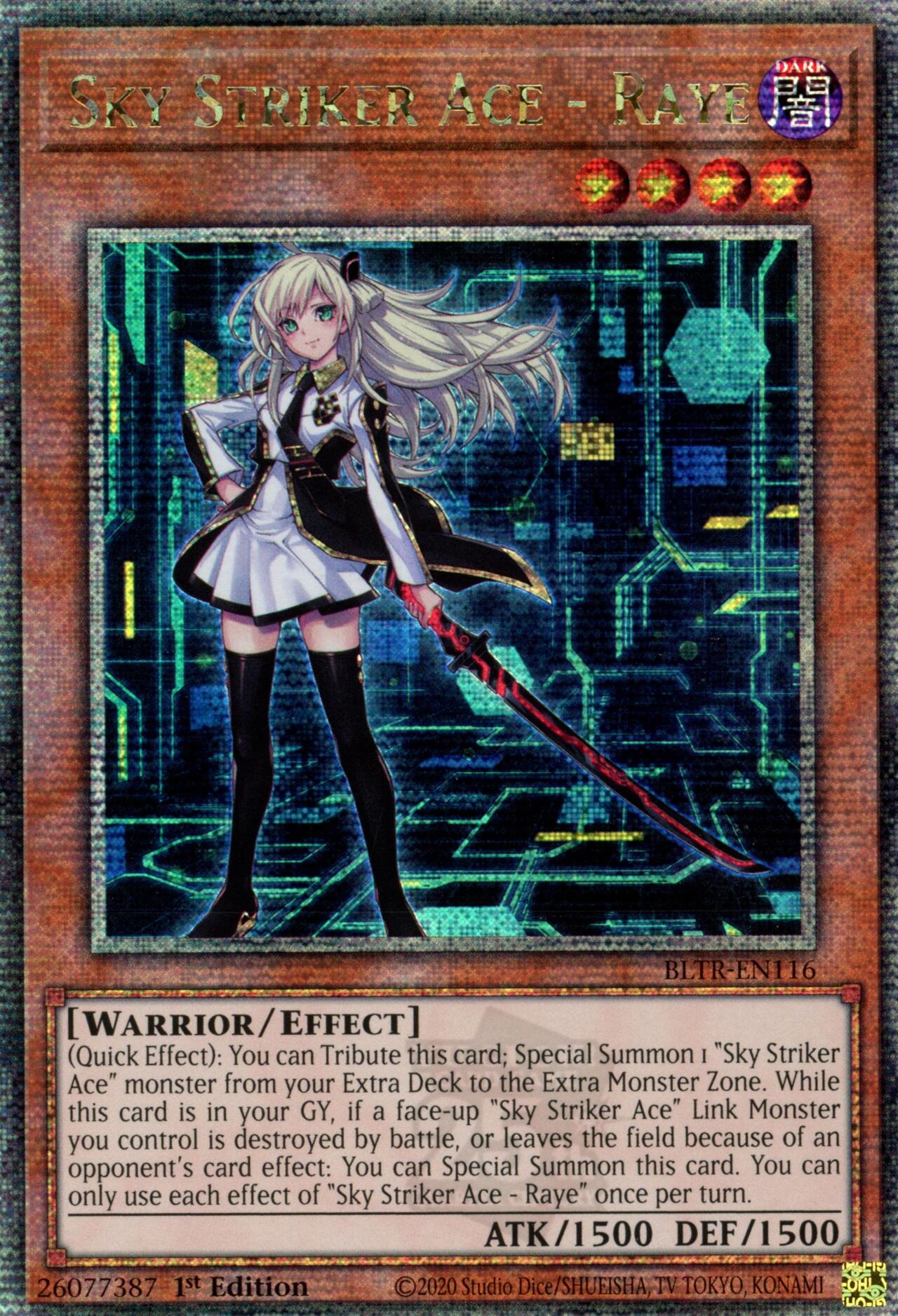 Sky Striker Ace - Raye (Quarter Century Secret Rare) [BLTR-EN116] Quarter Century Secret Rare | Chromatic Games
