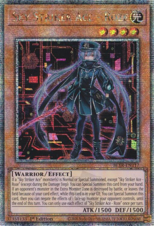 Sky Striker Ace - Roze (Alternate Art) (Quarter Century Secret Rare) [BLTR-EN117] Quarter Century Secret Rare | Chromatic Games