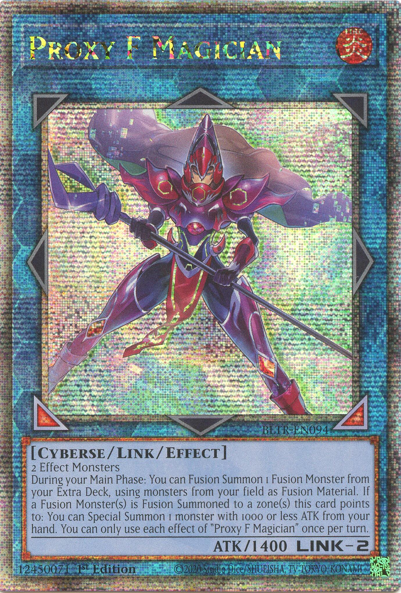 Proxy F Magician (Quarter Century Secret Rare) [BLTR-EN094] Quarter Century Secret Rare | Chromatic Games