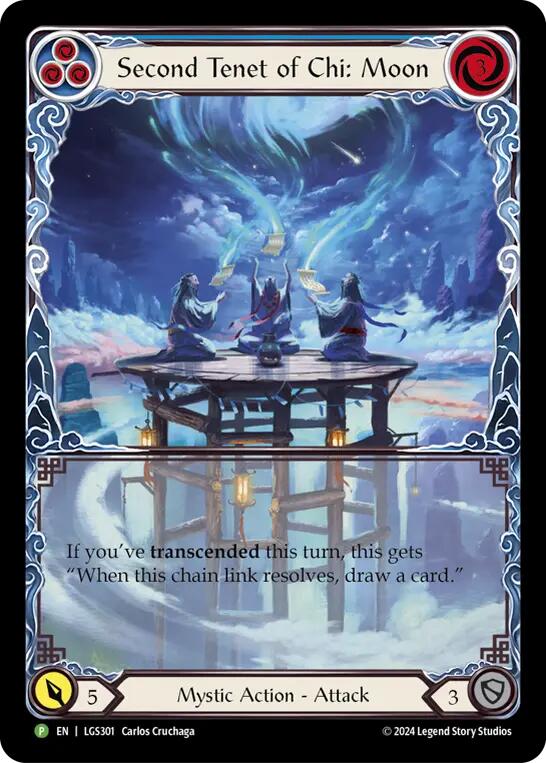 Second Tenet of Chi: Moon [LGS301] (Promo)  Rainbow Foil | Chromatic Games